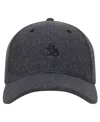 Scotch & Soda Men's Wool Adjustable Cap In Black