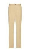 Scotch & Soda Pleated Trouser In 沙色