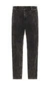 Scotch & Soda Pleated Washed Corduroy Chino In Black