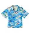 Scotch & Soda Bedrucktes Hemd Aus Jersey In Blau
