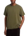 Scotch & Soda Raw Edge Tee In Dark Beige