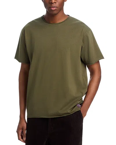 Scotch & Soda Raw Edge Tee In Dark Beige