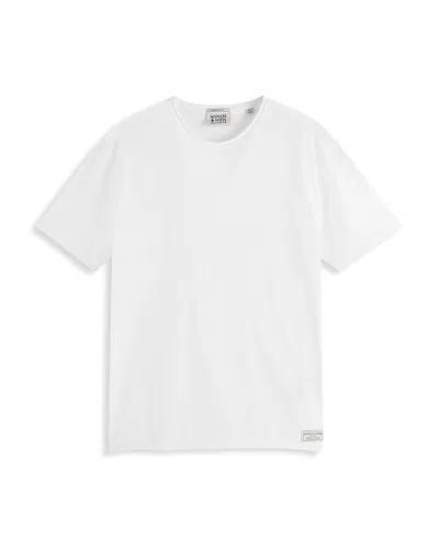 Scotch & Soda Raw Edge Tee In White