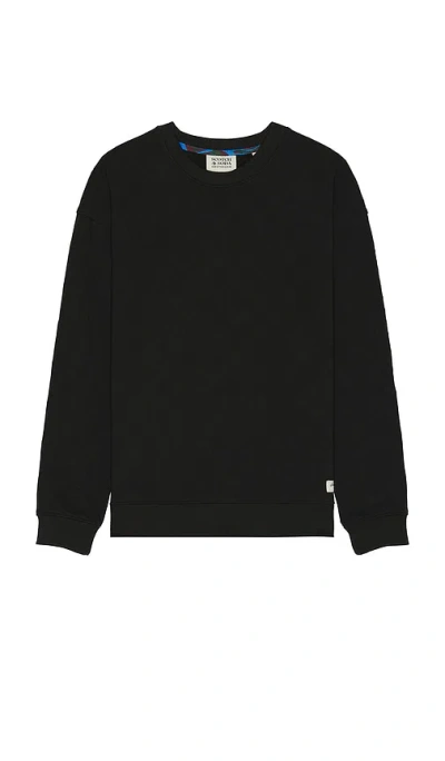 Scotch & Soda Regular Fit Sweatshirt In 黑色