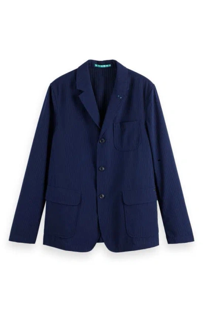 SCOTCH & SODA RELAXED SEERSUCKER BLAZER