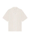 Scotch & Soda Relaxed Seersucker Stripe Shirt In Multi Stripe