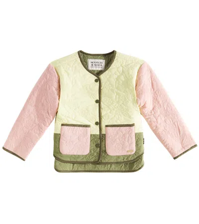 Scotch & Soda Kids' Reversible Jacket In Green