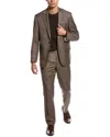 Scotch & Soda 2pc Wool-blend Suit In Brown