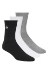Scotch & Soda 3-pack Quarter Length Socks In Black Multi