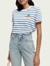 Scotch & Soda Abel Macias Graphic Relaxed-fit Organic T-shirt In Multi