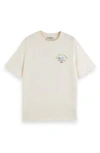 Scotch & Soda Artwork Graphic T-shirt In Neutral