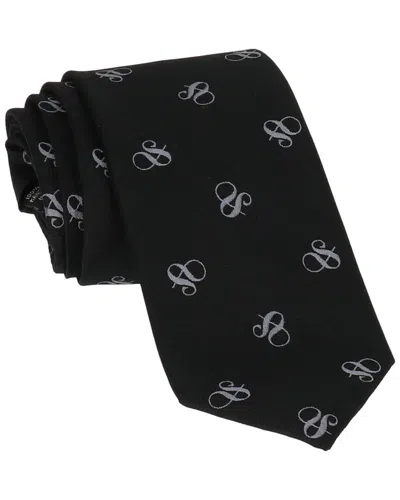 Scotch & Soda Black Contrast Ampersan Logo Tie