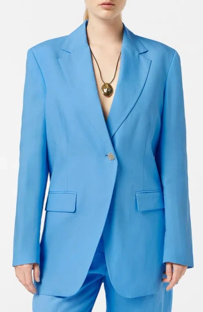 Scotch & Soda Boyfriend Blazer In Aqua Blue