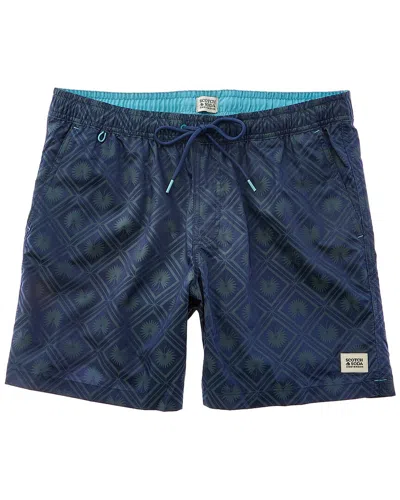 Scotch & Soda Diamond Patterned Swim Trunk
