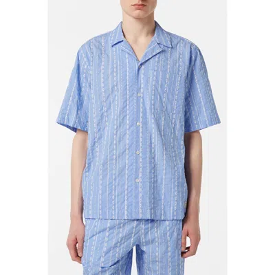 SCOTCH & SODA SCOTCH & SODA EMBROIDERED COTTON CAMP SHIRT
