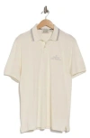 Scotch & Soda Embroidered Logo Piqué Polo In Swan