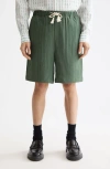 Scotch & Soda Regular Fit Tonal Striped Bermuda Shorts