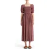 Scotch & Soda Geo Print Midi Dress In Poetry Tapestry Negroni
