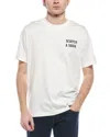 Scotch & Soda Logo Graphic T-shirt In Beige