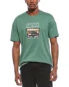 Scotch & Soda Logo Graphic T-shirt In Green
