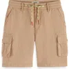 Scotch & Soda Boys' Garment Dyed Cargo Shorts - Little Kid, Big Kid In Soft Camel