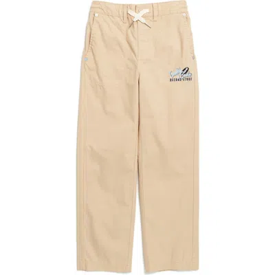 Scotch & Soda Kids' Cotton Panama Pants In Ginger Root