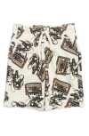 Scotch & Soda Kids' Fleece Shorts In Eggnog