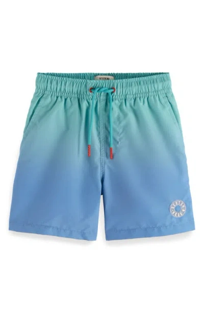 SCOTCH & SODA SCOTCH & SODA KIDS' MAGIC OMBRÉ MID LENGTH SWIM TRUNKS
