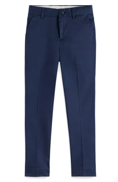 Scotch & Soda Kids' Straight Leg Cotton Twill Chinos In Night