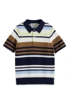 Scotch & Soda Boys' Structured Knit Polo - Little Kid, Big Kid In Multi Stripe