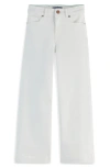 Scotch & Soda Kids' The Wave Wide Leg Jeans In Tennis White