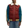 Scotch & Soda Men's Quilted Aviator Jacket With Removable Fleece Collar In Negroni