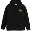 Scotch & Soda Logo Fleece Hoodie In Black