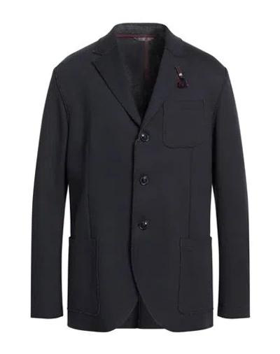 Scotch & Soda Man Blazer Midnight Blue Size 40 Cotton, Polyester, Nylon, Elastane