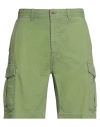 Scotch & Soda Man Shorts & Bermuda Shorts Light Green Size 32 Cotton, Elastane