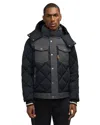 Scotch & Soda Oren Water Repellent Hooded Puffer Jacket In Black