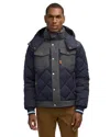 Scotch & Soda Oren Water Repellent Hooded Puffer Jacket In Multi