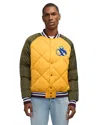 Scotch & Soda Men's Yrachie Color Block Quilted Varsity Bomber Jacket In Multi