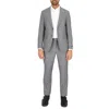 Scotch & Soda Regular Fit Grey Plaid Wool Suit In Grey