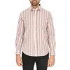 Scotch & Soda Modern Fit Stripe Stretch Cotton Dress Shirt In Multi