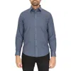Scotch & Soda Dot Print Modern Fit Dress Shirt In Blue
