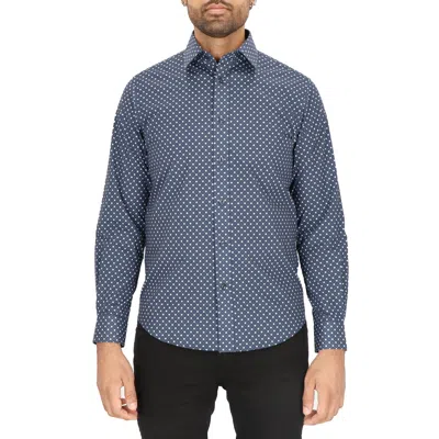 SCOTCH & SODA SCOTCH & SODA MENS NAVY DRESS SHIRT