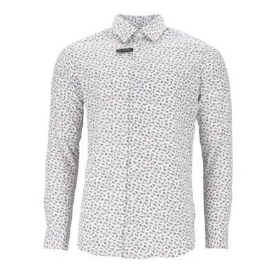 SCOTCH & SODA SCOTCH & SODA MENS WHITE/BLACK DRESS SHIRT