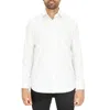 Scotch & Soda Mens White/green Dress Shirt In White