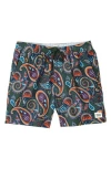 Scotch & Soda Miami Ice Swim Trunks In Gold