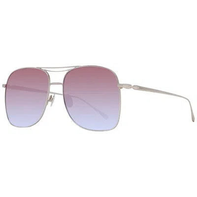 Scotch & Soda Gold Stainless Steel Sunglasses In Gray