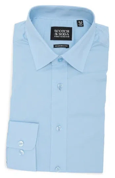 Scotch & Soda Modern Fit Dress Shirt In Light Blue