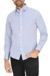 Scotch & Soda Modern Fit Dress Shirt In White/navy