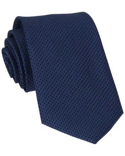 Scotch & Soda Navy Solid Neat Tie In Blue