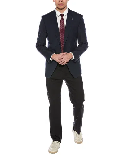Scotch & Soda Nested Traveler Tech Suit Jacket In Blue